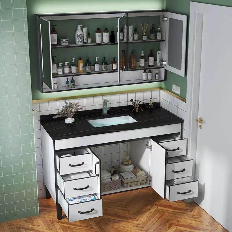 新中式卫一生间洗漱台墙台盆洗724体手池浴室柜陶瓷智能镜子挂落,家装主材,浴室柜组合,淘宝优惠券,粉丝福利购,淘宝优惠卷