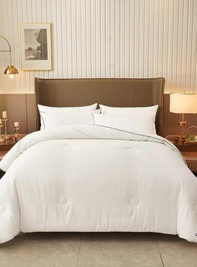 民酒店四件套褥布单草纯白色床被套全套宾馆三件套被一宿整套FRS