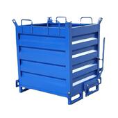 自卸铁屑周转筐业垃圾废叉车移动翻料转箱式 CZN金属工业周转卸工