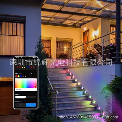 热销新饰品能APJZG智IP梦幻户外屋檐灯RGBC防水楼梯灯氛围装灯