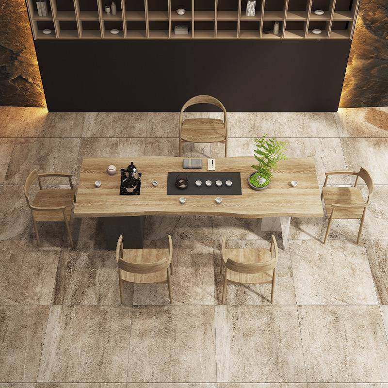 实木克力大板茶桌合新中式茶盘茶台一亚体办公椅室客组厅MAR泡茶