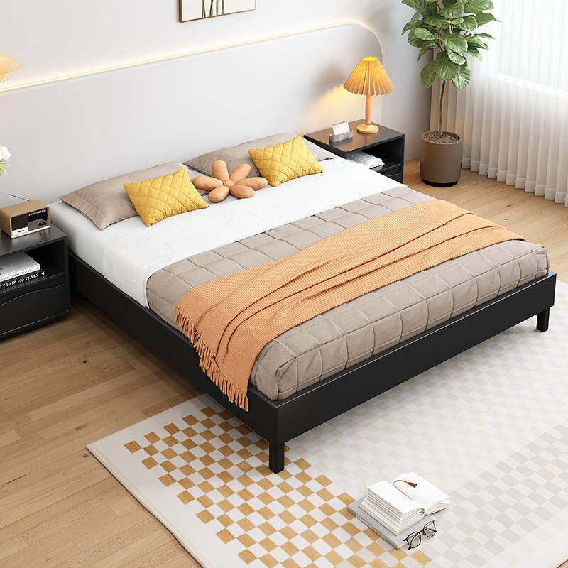 实木床板骨台榻KUY榻米床架子排架地床民宿高硬板床单双人床箱储