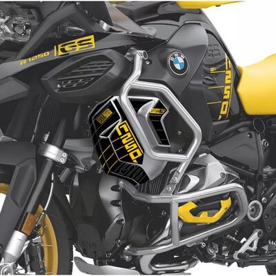 适用宝马R1250GSADV改装40周年散热器护罩贴纸进气口侧贴贴花