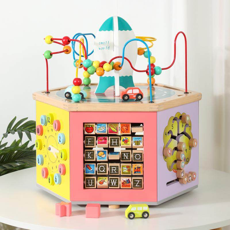 新品益智早教八合一六面大绕珠串珠婴儿童大号百宝箱宝宝玩具,纺织面料/辅料/配套,纺织机械配件,淘宝优惠券,粉丝福利购,淘宝优惠卷