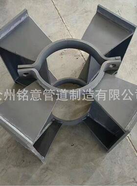 鞍式支座Q235B丁子托加侧板滑动支座DN600上滑式鞍形管托