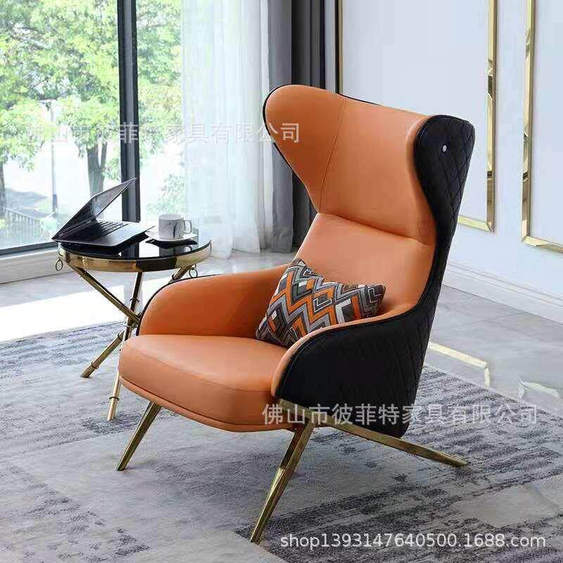 酒店客房休闲椅大厅休闲沙发椅人沙发椅图片顺德简约休闲椅