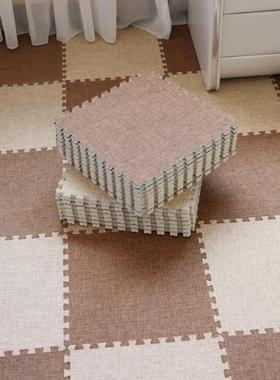 日出口榻麻棉拼接地毯家用客厅卧室韩09871满铺米简约布榻艺地垫