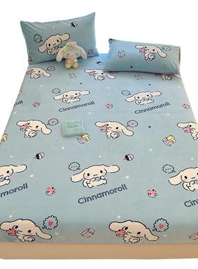 玉儿桂20231012狗牛奶笠单件童床罩冬季加厚法兰珊瑚绒防滑床床垫