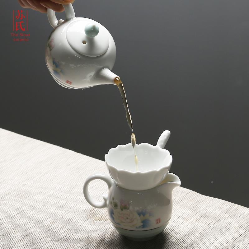 苏礼氏瓷全套功夫茶XMS具日本陶瓷壶茶杯家用陶茶茶具盒