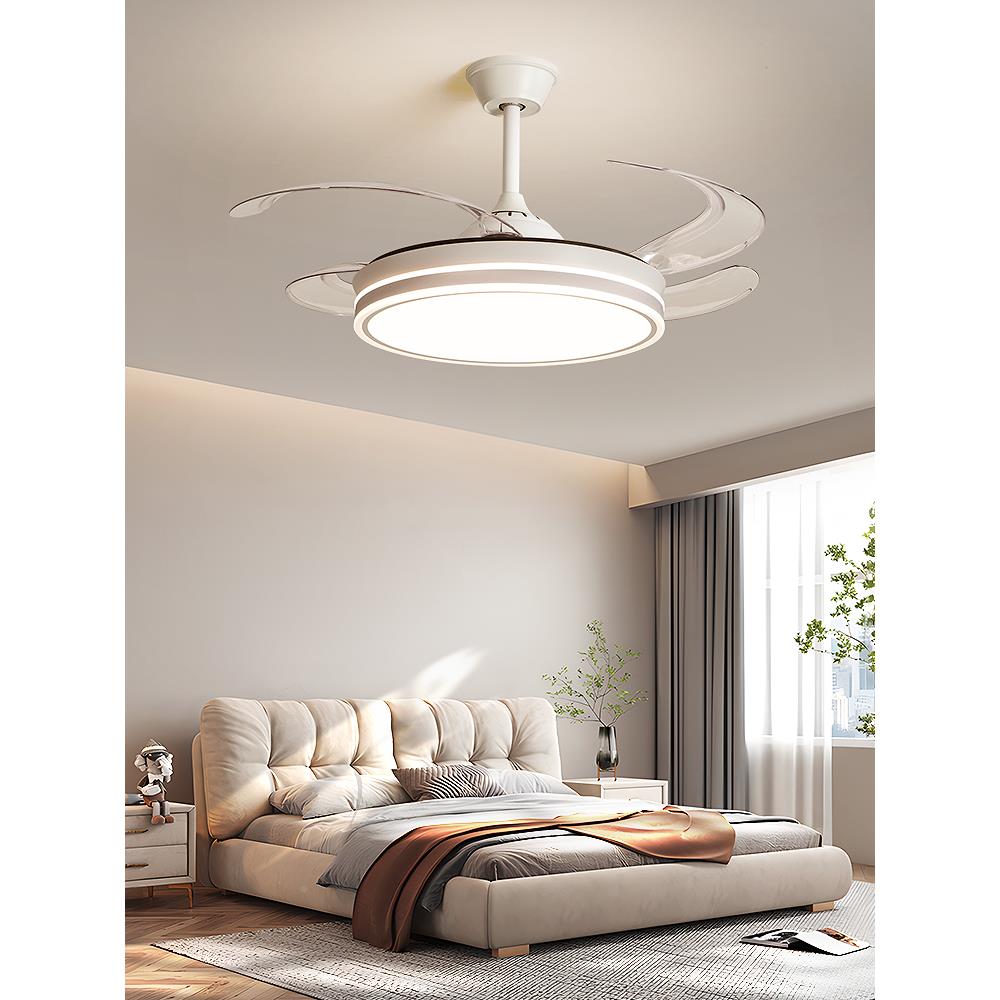 带灯风TET扇吊灯家用灯扇吊一体扇灯隐形餐卧厅卧室主2025新款新