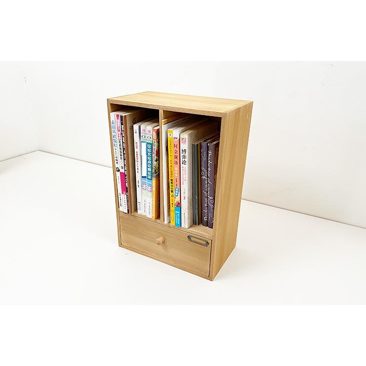 晴天木杂货铺原质小书架桌办公面宿舍复古书本整理收纳木架OGF带