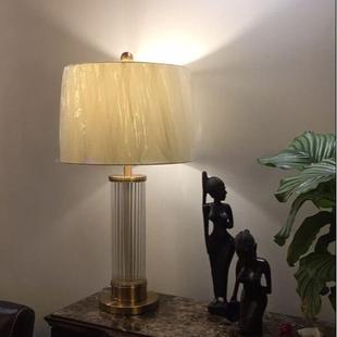 后现代客厅台灯创意美式 轻A201奢台 床头卧室样简约设计师板软间装