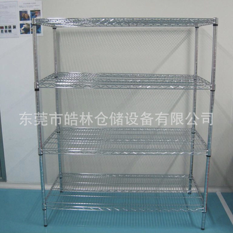 车间镀铬移动线网货架带脚轮