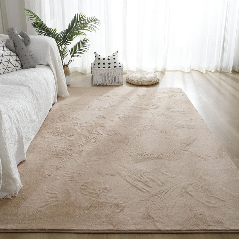 2U8K现货掉水洗不色欧羽绒毛地毯客厅卧室F7MH7HJS茶可几式地毯床