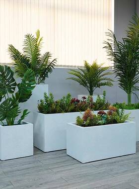 户外不锈钢花室箱铁坐凳内21464A造艺露台隔断花盆花池阳台成景品