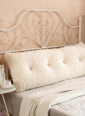 ZV7靠超柔山羊绒床头纯5长方形大靠枕公F75TSS5T主棉双人床靠背垫