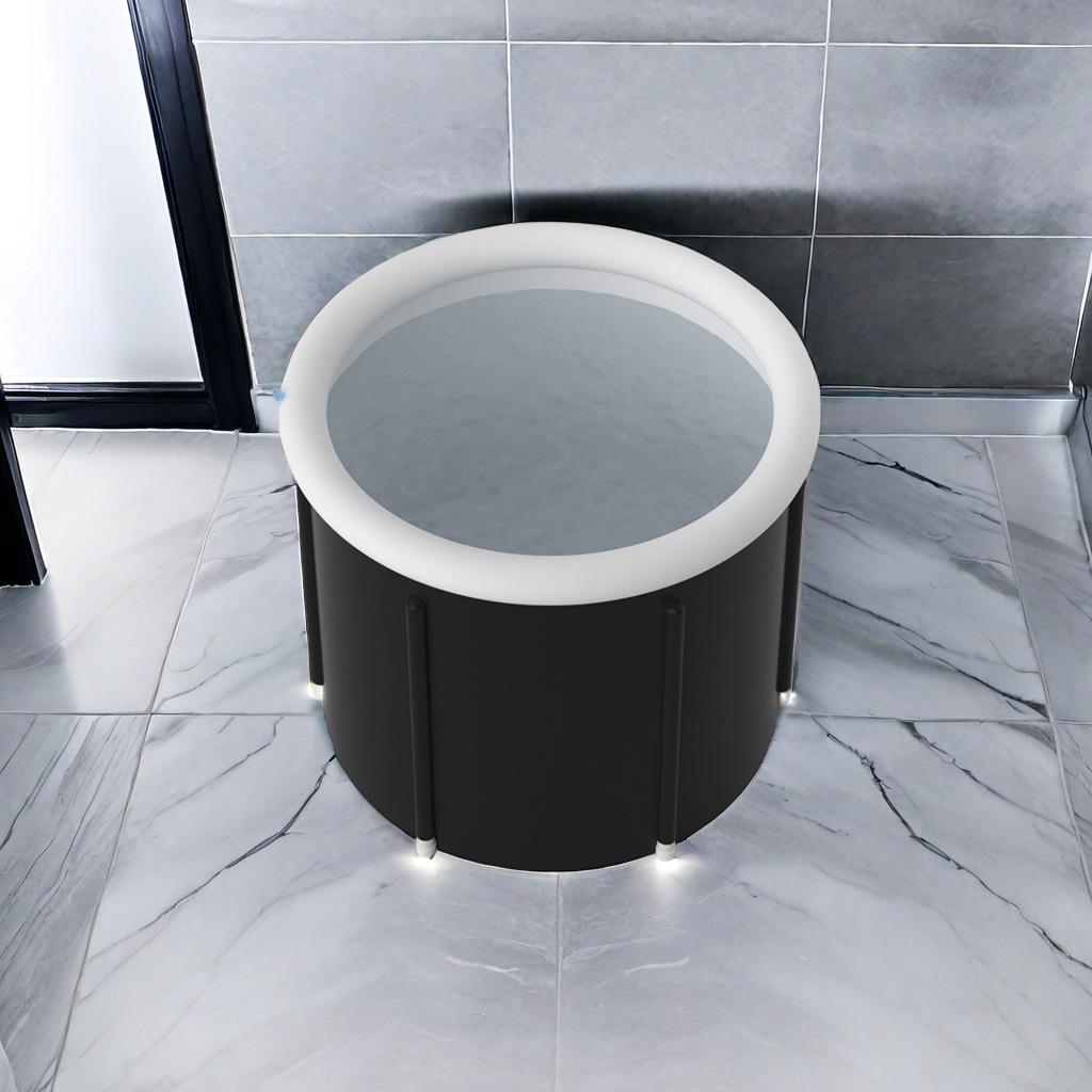 工厂现货动款收爆纳折叠气圈浴桶冰浴浴冷缸运员便CVN携式热水浴