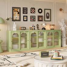 铁物2I矮书455454柜落地客厅家用矮储置物柜玻璃推拉柜门收纳飘窗