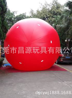 厂家直销2米充气节广告球991PVC红色婚礼会庆聚气球5米