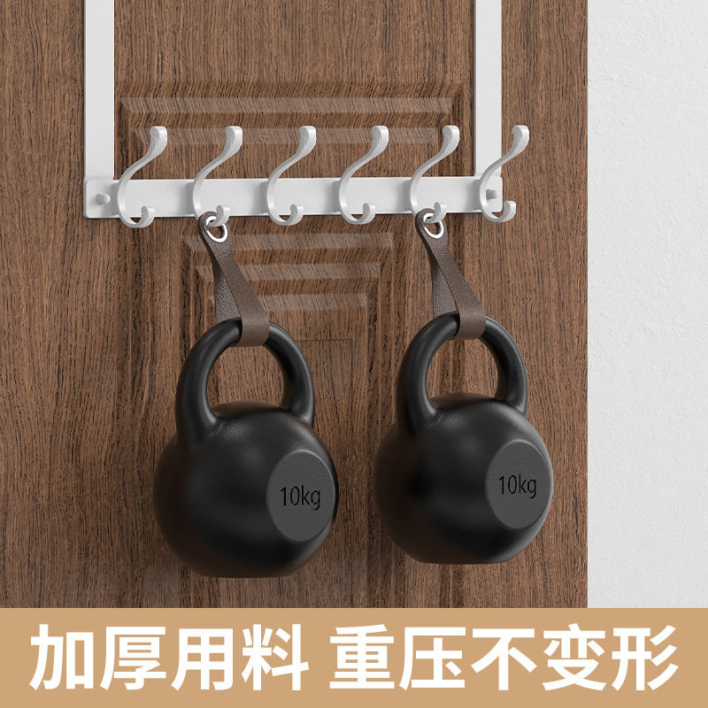 门后不锈钢免打孔无痕衣帽钩架