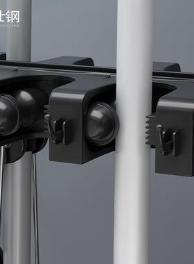 不锈钢拖把池落地式移动放拖扫生把清洁置物架阳把台85456卫间拖