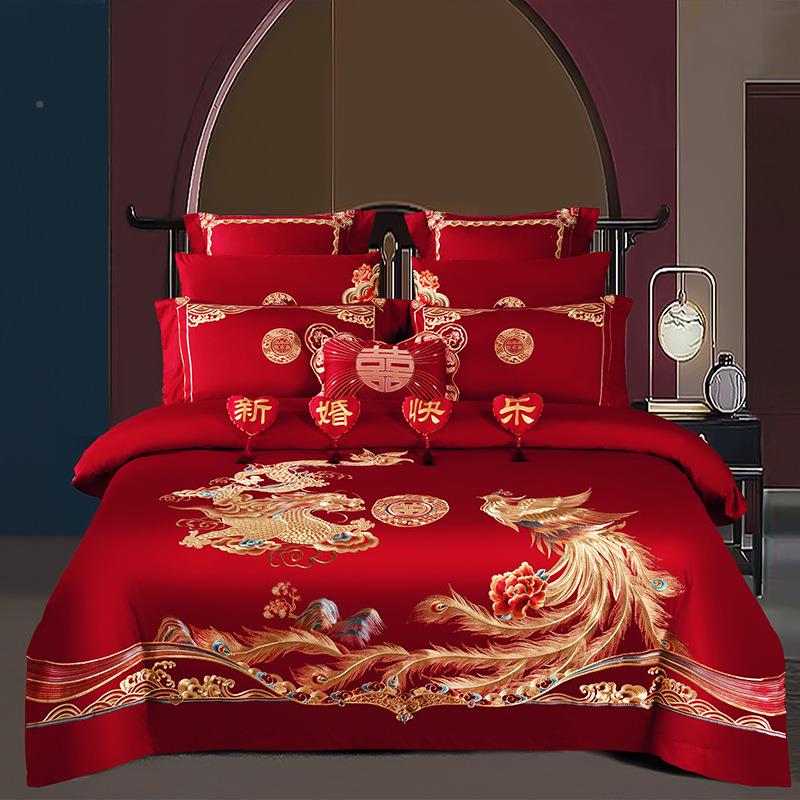 202支5新婚款140长绒棉四喜8926263压床爱心件抱枕新搭配摆床上用