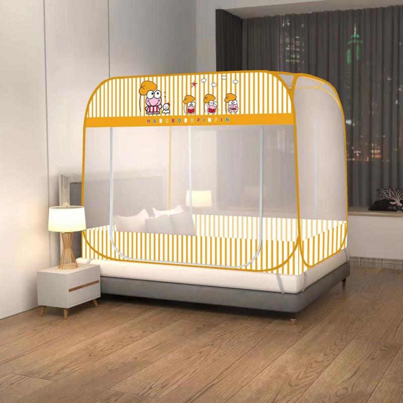 免安装蚊帐古包家用.5米帐双人床1.cp#3222881宿舍单人0.9有底拉