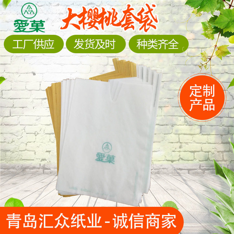山东大樱桃白色纸套袋规格齐全
