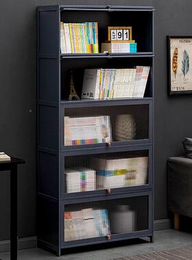 书架书柜多置2224CHFM物架带柜门物柜储一体格子柜展示柜落地层客