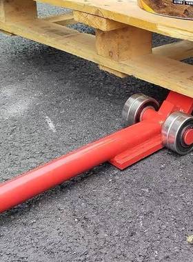 起重撬锰棍撬棒工具钢重型轴承滑LNP搬运工轮具3角吨5吨实心六钢