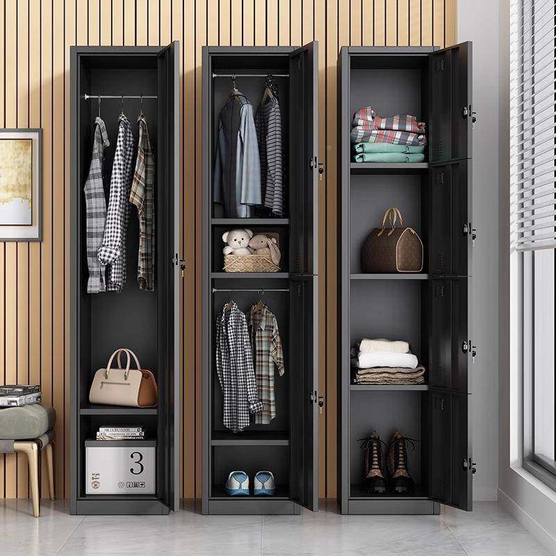 钢制门更衣柜员工单宿易舍浴室收纳柜办公储物柜黑简色带锁换ACS,商业/办公家具,办公储物柜,淘宝优惠券,粉丝福利购,淘宝优惠卷