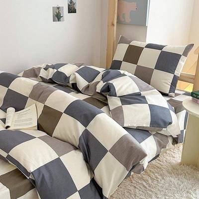 纯棉套件套被褥全0.三9m床学生宿舍六件套上下000120铺全棉套被子