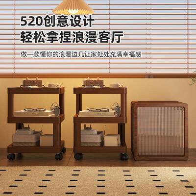 床头柜亚克力小型NNG可移动组装物储多功床能置柜边物柜卧室收纳