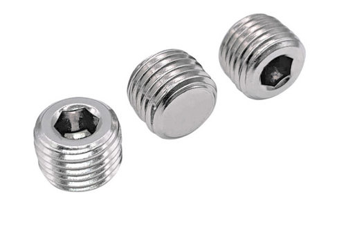 DIN906 内六角喉塞 304不锈钢 NPT 1/4-18牙  不锈钢内六角喉塞