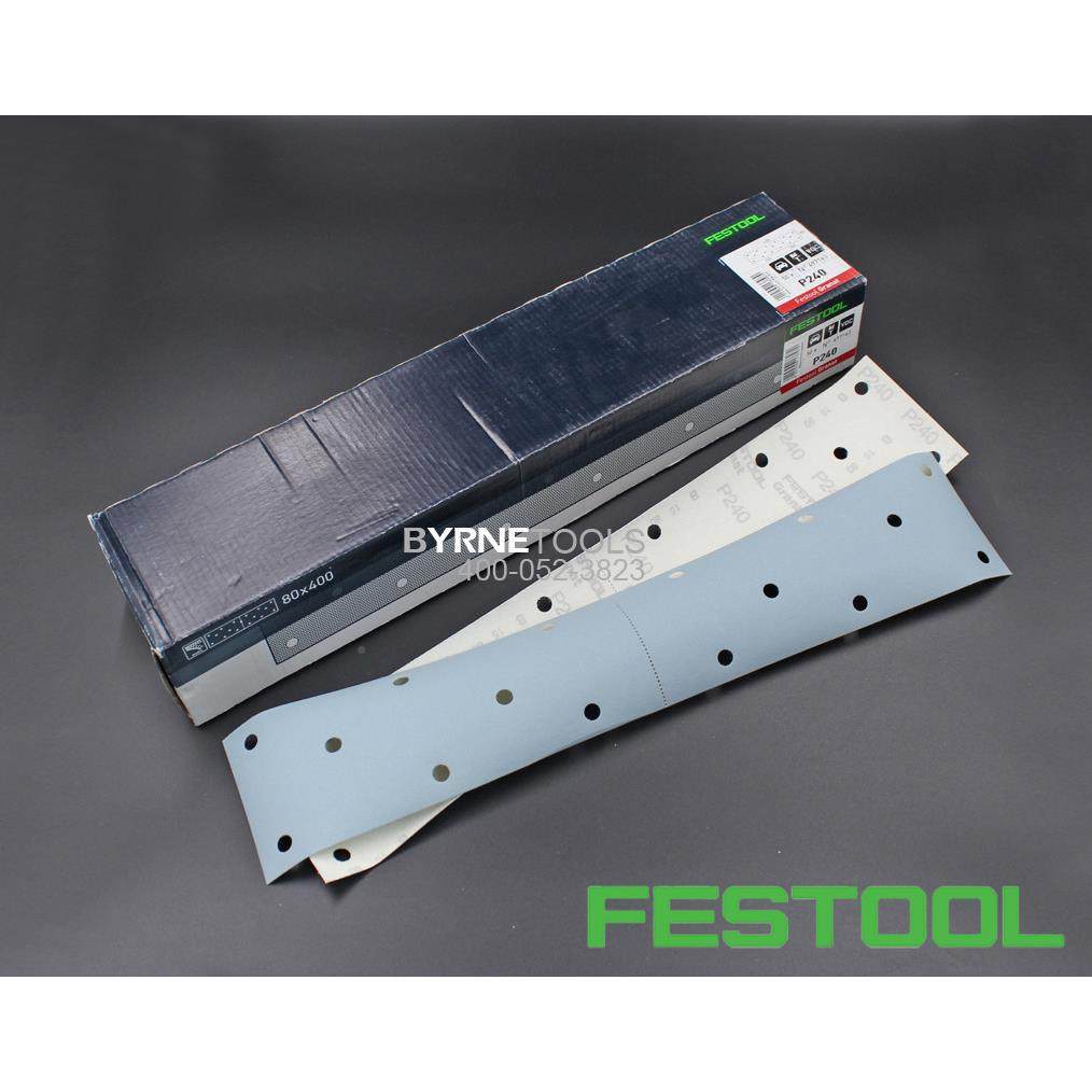 FESTOO手费0斯托砂纸80*200mm长刨砂纸80*40mmL大方磨80#（50板长
