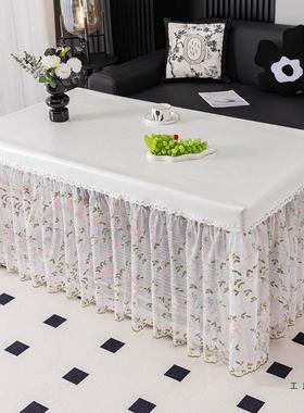 F99M9MT7202烤5皮新款电炉家烤火桌子罩套防水防油长方形用防尘革