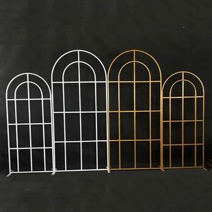 新款中式婚庆ltao1025婚布置铁艺拱道具森门系礼场风景布置装饰屏