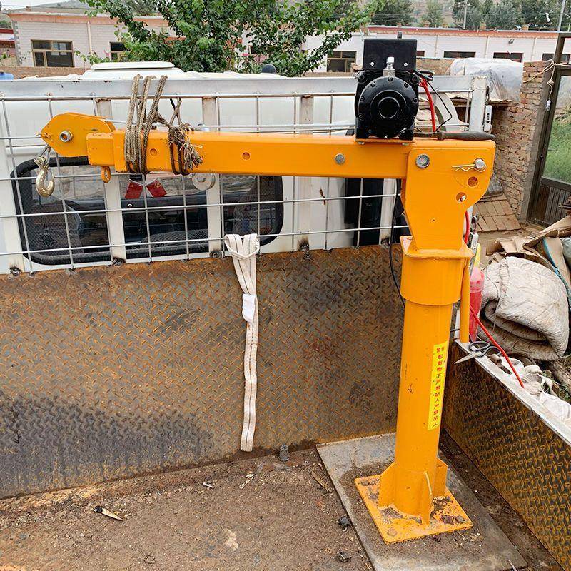 车载吊机吊12动v24v伏1吨IRK随车悬小臂吊家用220v电葫芦提升机1.