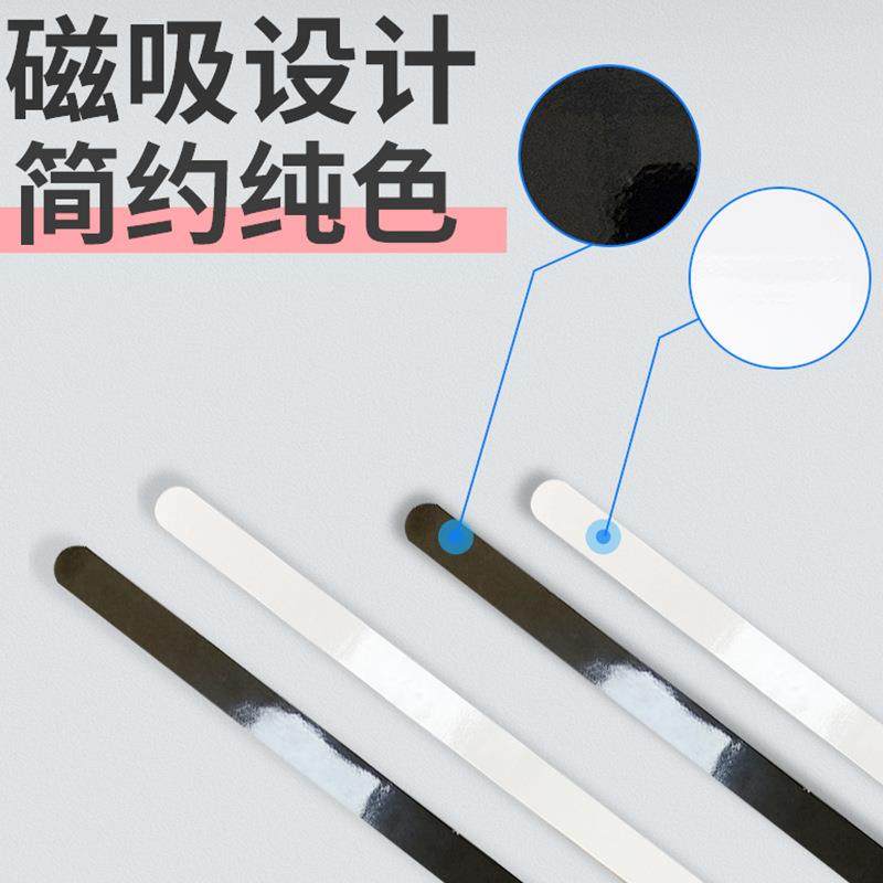 汽车磁车门撞防亮条黑白38350停车场防剐蹭侧裙碰护撞隐形装饰吸