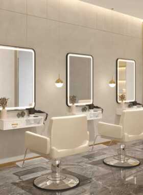 高烫染镜台网红美养发店镜OWK台理发镜发子发廊专用带灯工端具柜