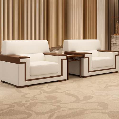 DR855办公宾会议沙发发酒店堂会客接待大室洽谈会客区商务沙茶几