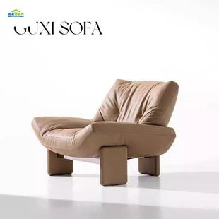 时尚现客RTV轻埃米休奢代闲椅设计师懒人沙发椅卧室厅阳台高端躺