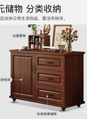 斗柜家用复古JIT五多大容量收纳储柜物卧室床尾柜斗柜多功能抽置