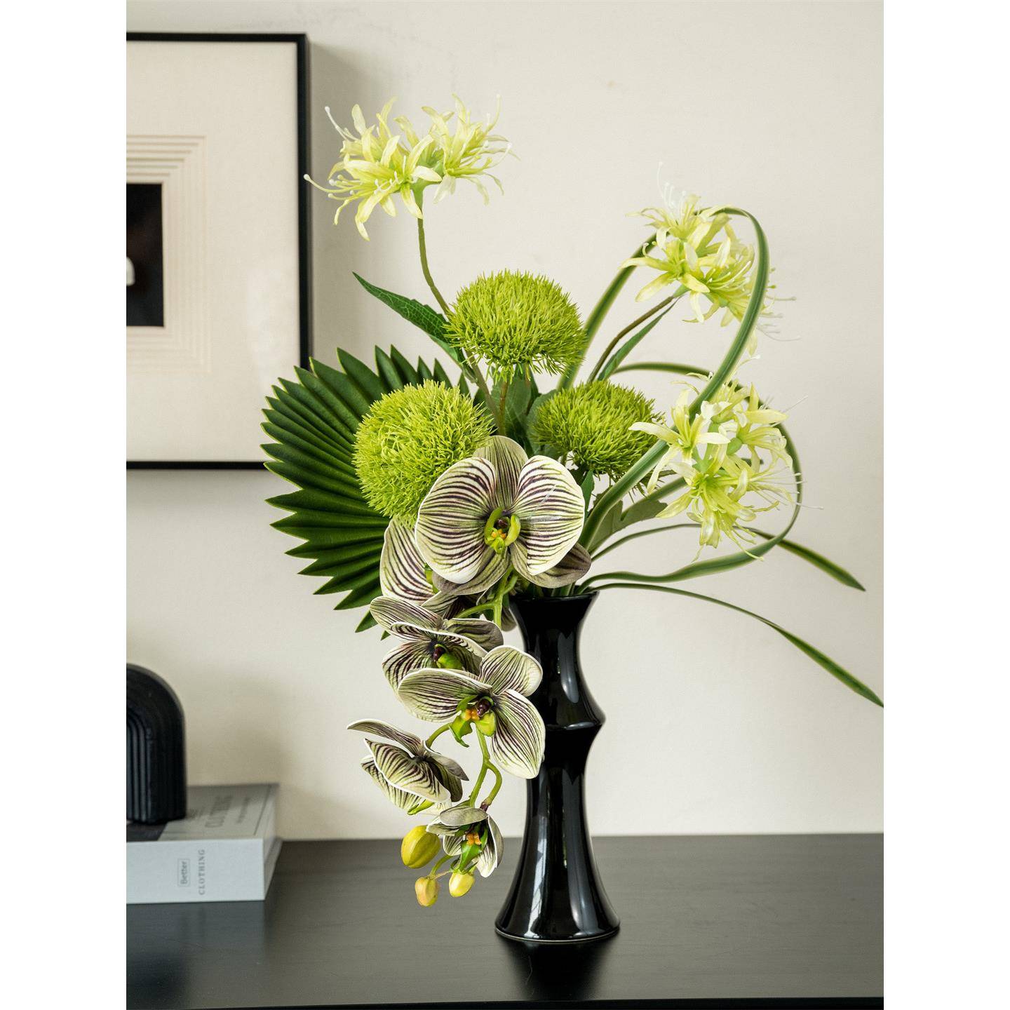 绿植花艺摆件餐桌花摆花酒店前台假花摆设桌面花束装饰品
