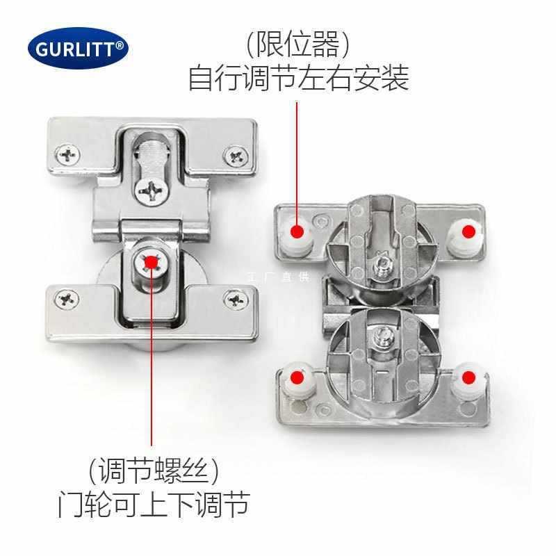 衣柜门折叠门无衣XZH下轨吊滑轮推拉道衣帽间轨过道门两折柜吊轮