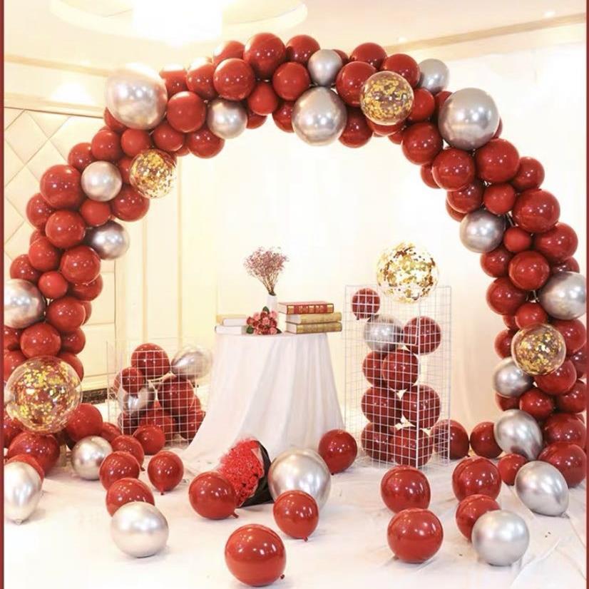 结婚气球门路支架引婚布置婚礼场景装饰酒店门房口婚拱IIK庆用品