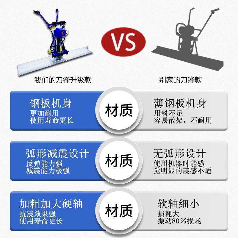 水泥振动平尺汽油混动凝土整尺平抹MQI平机路面振振动尺振器刮平