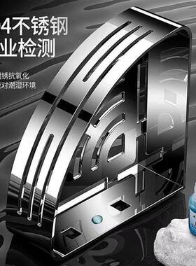 G68555U504不锈钢卫打生间3加高置物架免孔浴室收纳架淋浴房可拆