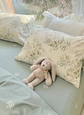 纯棉四套件全棉全棉AL01563高档床上用品被套笠床单宿舍件套床工