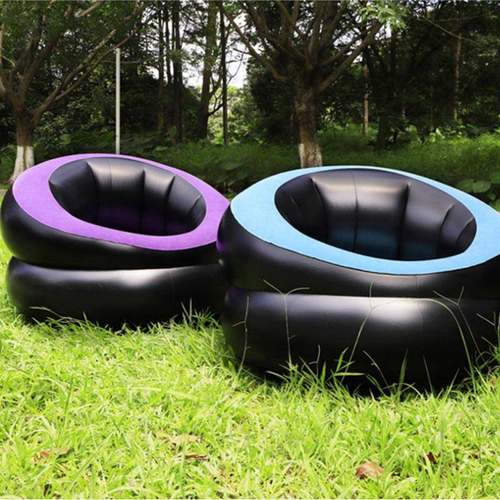 充气懒人沙发绒充沙发户气外便携充气凳躺椅HS-0023单子植人厚沙